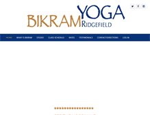 Tablet Screenshot of bikramyogaridgefield.com